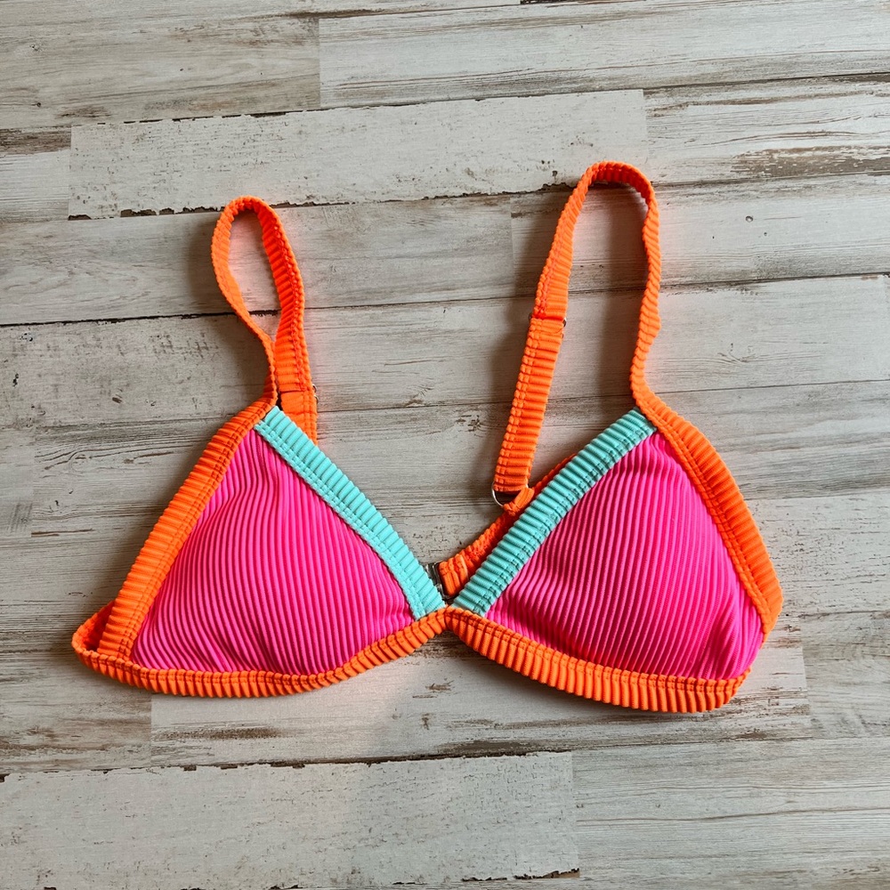 Neon shein bikini top. Size M.